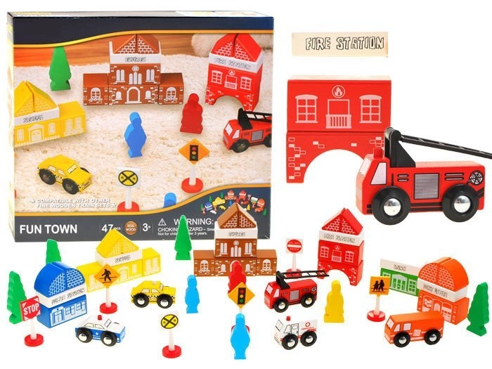 E-shop JOKOMISIADA Drevené kocky Mestský hasičský zbor ZA1804