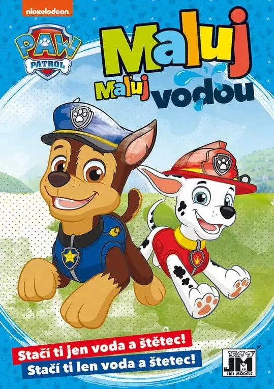 Omaľovánka Maľuj vodou A5 Labková patrola/Paw Patrol