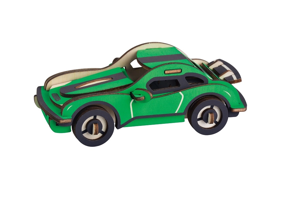 E-shop Drevené 3D puzzle Hurricane pretekárske auto