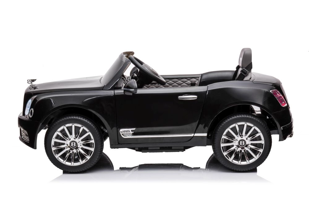 E-shop Lean Cars Elektrická autíčko Bentley Mulsanne 2x45W batéria 12V7Ah 2024 lakované černá