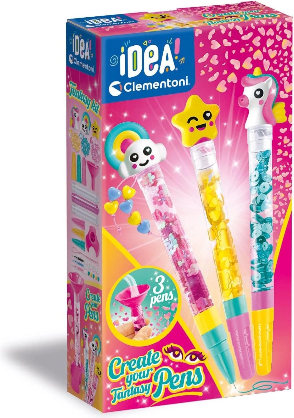 E-shop CLEMENTONI IDEA Kreatívna súprava na výrobu pier Fantasy