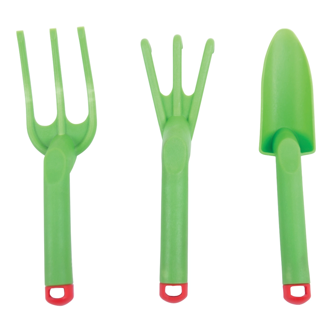 E-shop Bigjigs Toys zahradní set nářadí zelená 3 ks