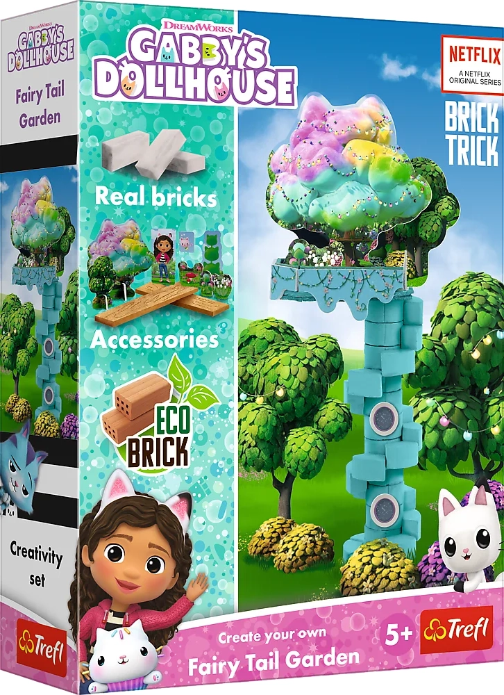 E-shop TREFL BRICK TRICK Gábinin kúzelný domček: Kúzelná záhrada S 34 ks