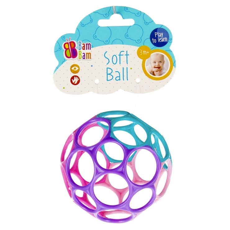 Bam Bam gumová loptička do vody pre bábätká 10 cm