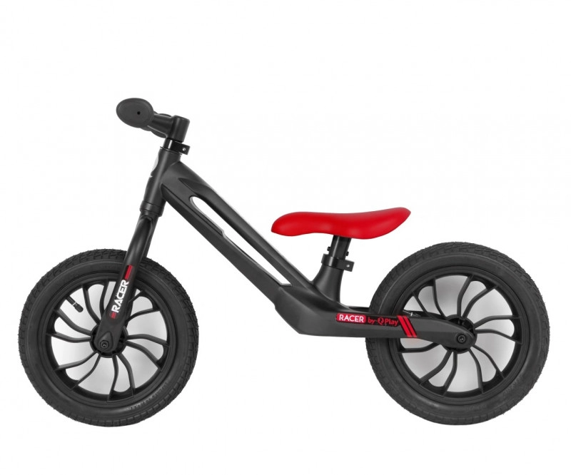 E-shop Odrážadlo Qplay Racer Air 12" čierno‑červené