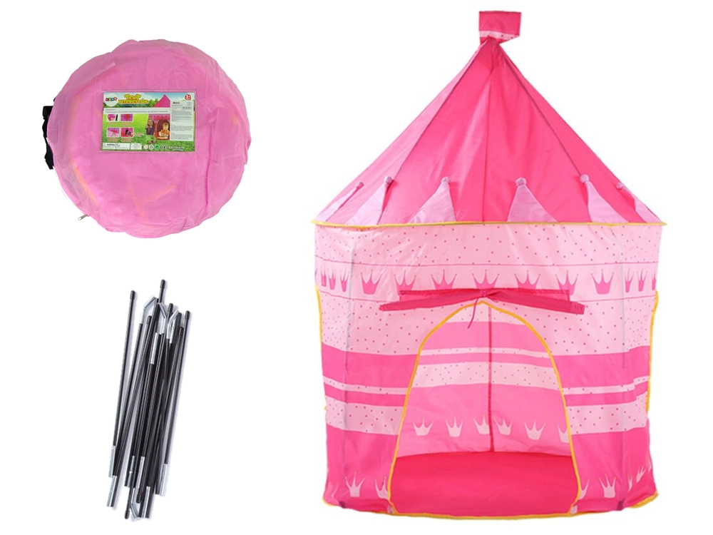 E-shop LEAN TOYS skladací stan ružový