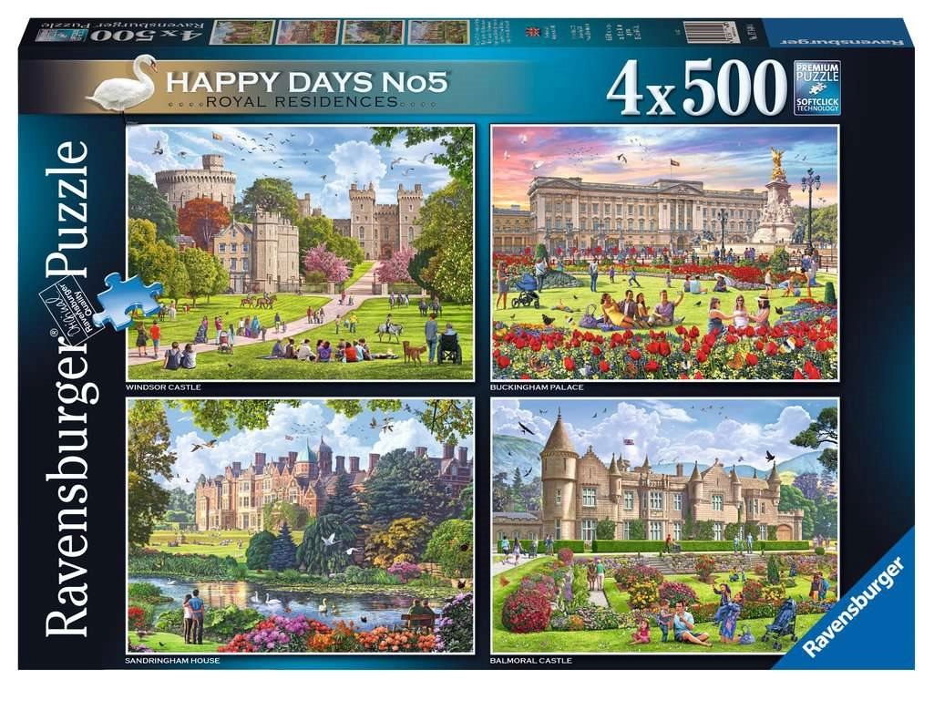 E-shop RAVENSBURGER Královské rezidence Velká Británie 4x500 dielov