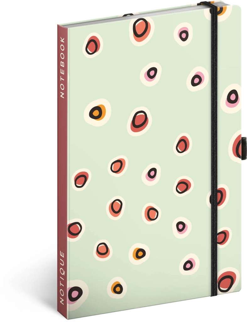 E-shop Baagl Notes Puntíky linkovaný 13 × 21 cm
