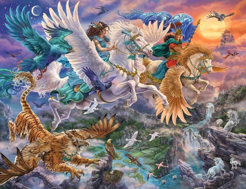 E-shop Puzzle 2000 dielikov – Fantázia Pegas RAVENSBURGER