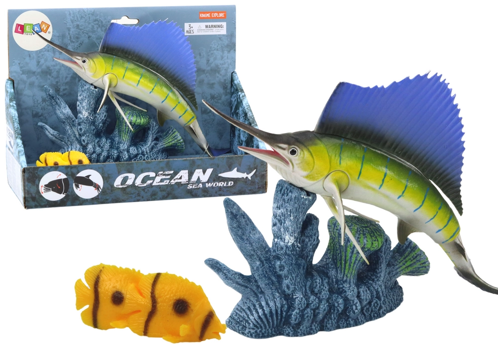 E-shop LEAN Toys Ryba Mečiar Mečiar Ryba Koralový útes