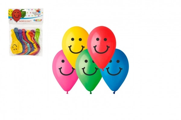 E-shop Smart Balloons balónek 9 potisk Smile 10 cm