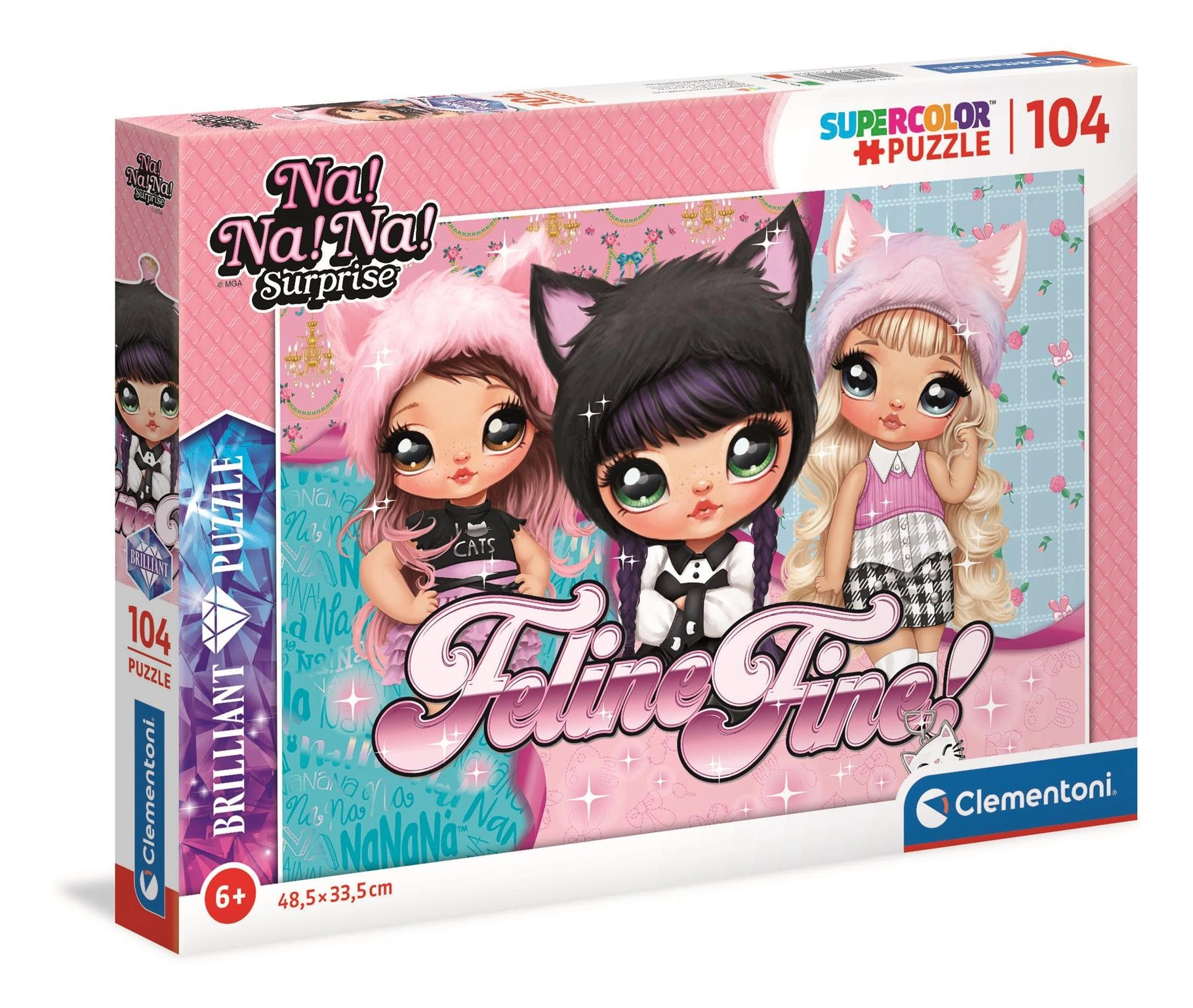 E-shop CLEMENTONI Brilliant Na! Na! Na! Surprise Parádní kočky! 104 dielov