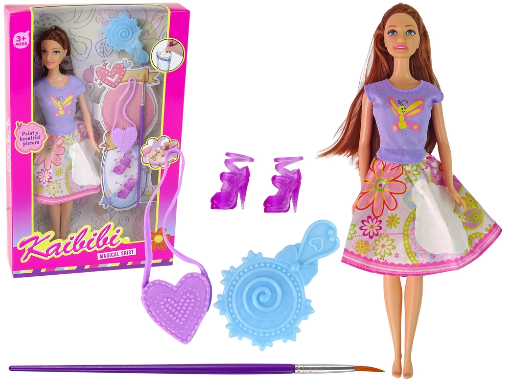 E-shop Lean Toys s dlhými vlasmi – šaty na maľovanie