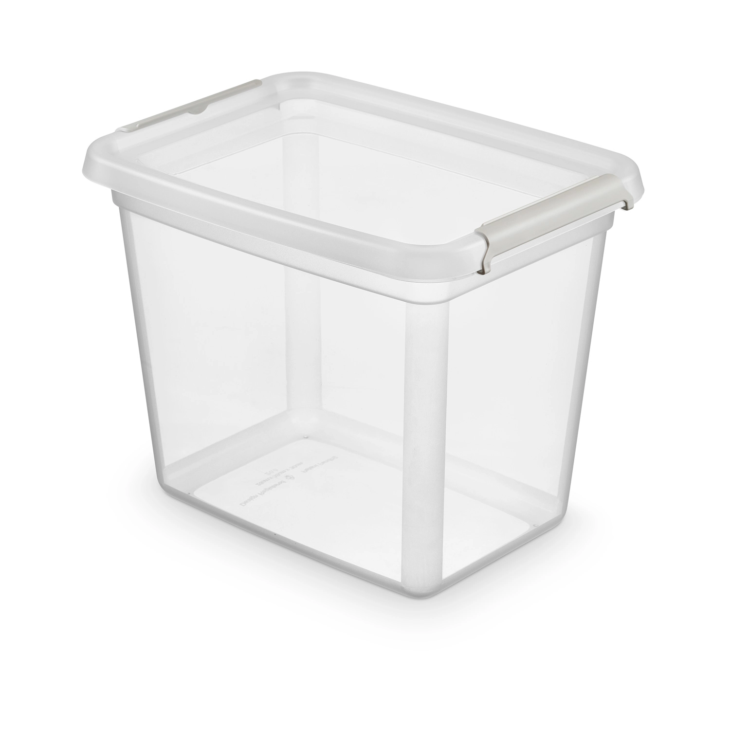 E-shop Basestore plastový úložný box s vekom a klipsami 20 l