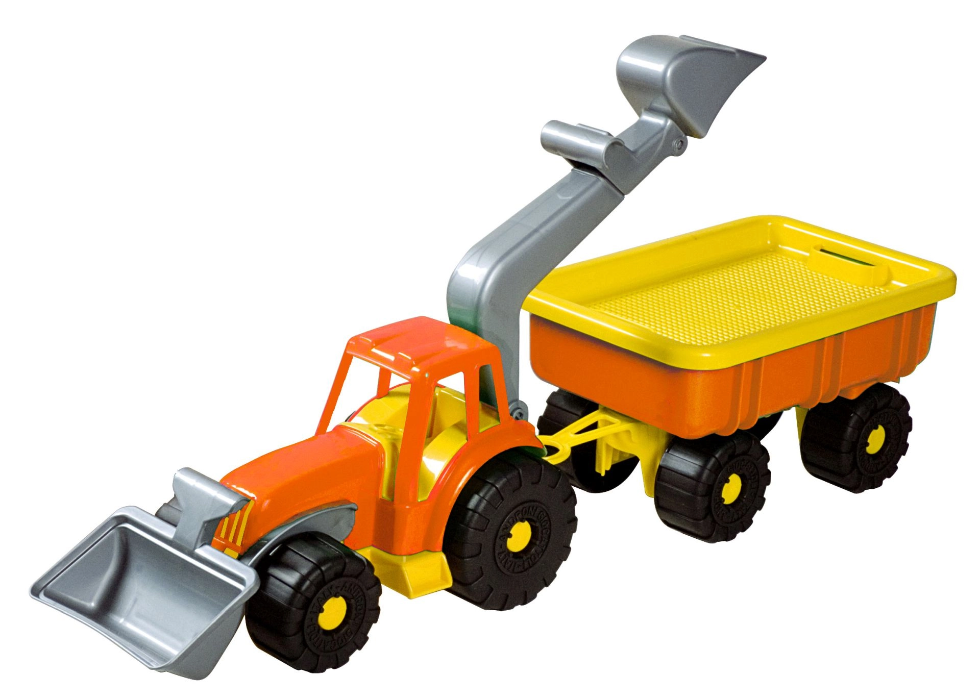 E-shop Androni Traktorový nakladač s vlekom Power Worker oranžový