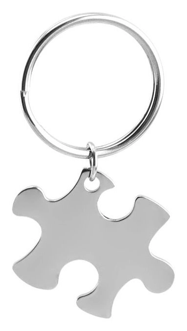 E-shop Oceľový prívesok v tvare Puzzle