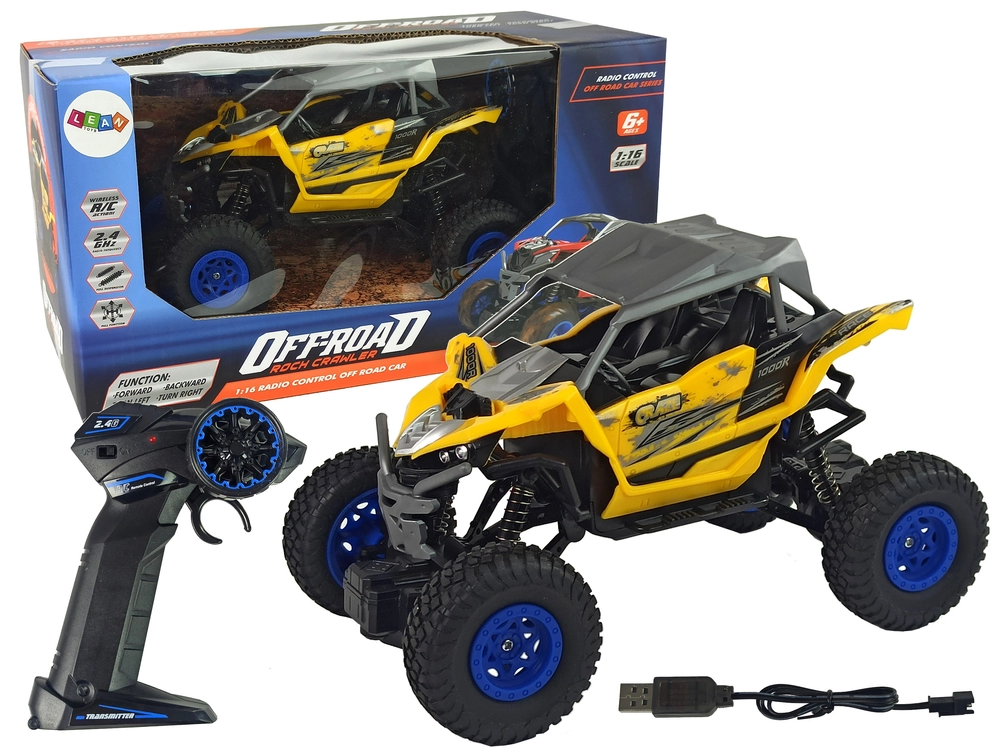 E-shop RC off-road auto na diaľkové ovládanie žlté 1:16