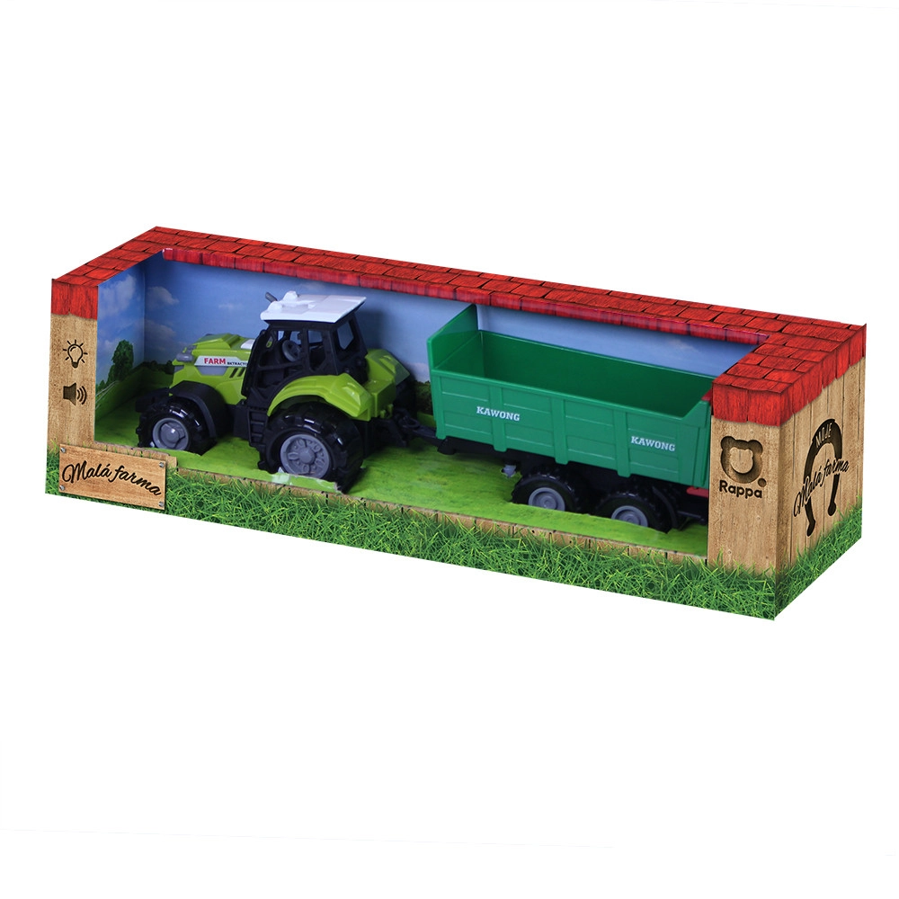 E-shop Rappa traktor s vlečkou so zvukom a svetlom