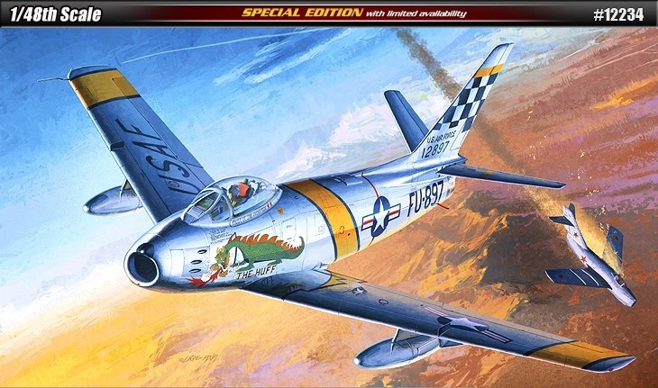 Academy F-86F HUFF Model Kit letadlo 12234 1:48