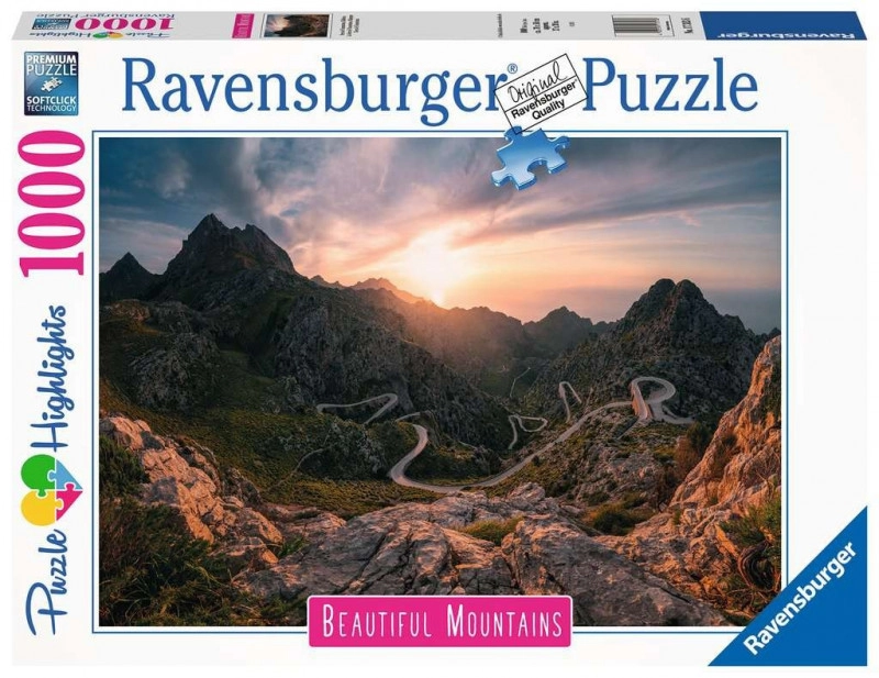 E-shop RAVENSBURGER Dechberoucí hory: Pohoří Serra de Tramuntana Malorka 1000 dielov