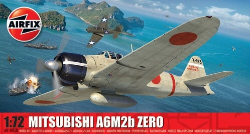 E-shop Airfix Mitsubishi A6M2b Zero Classic Kit letadlo A01005B 1:72
