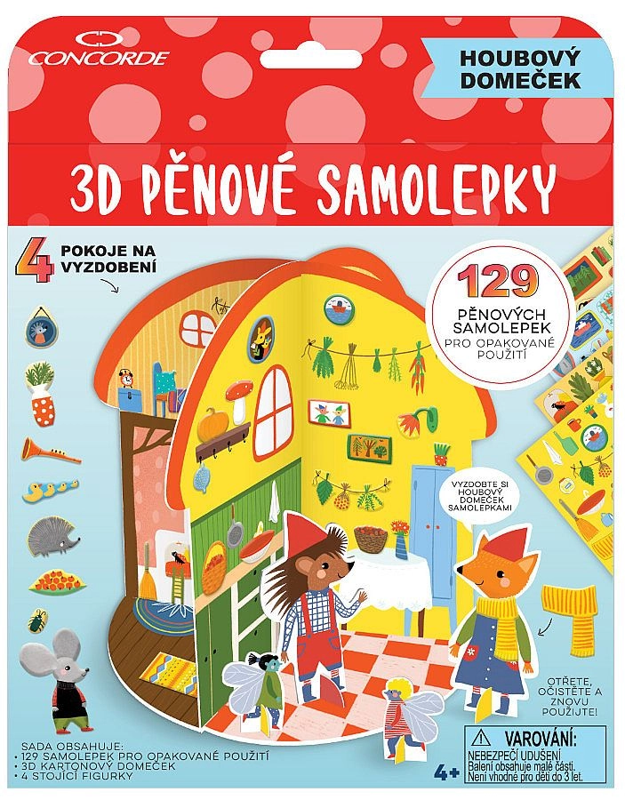 E-shop 3D penové samolepky Hubový domček CONCORDE
