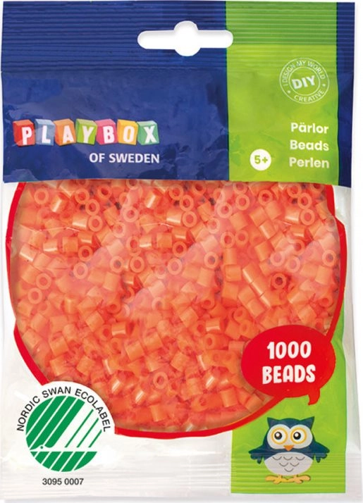 E-shop Playbox Zažehľovacie korálky, 1000ks - oranžové