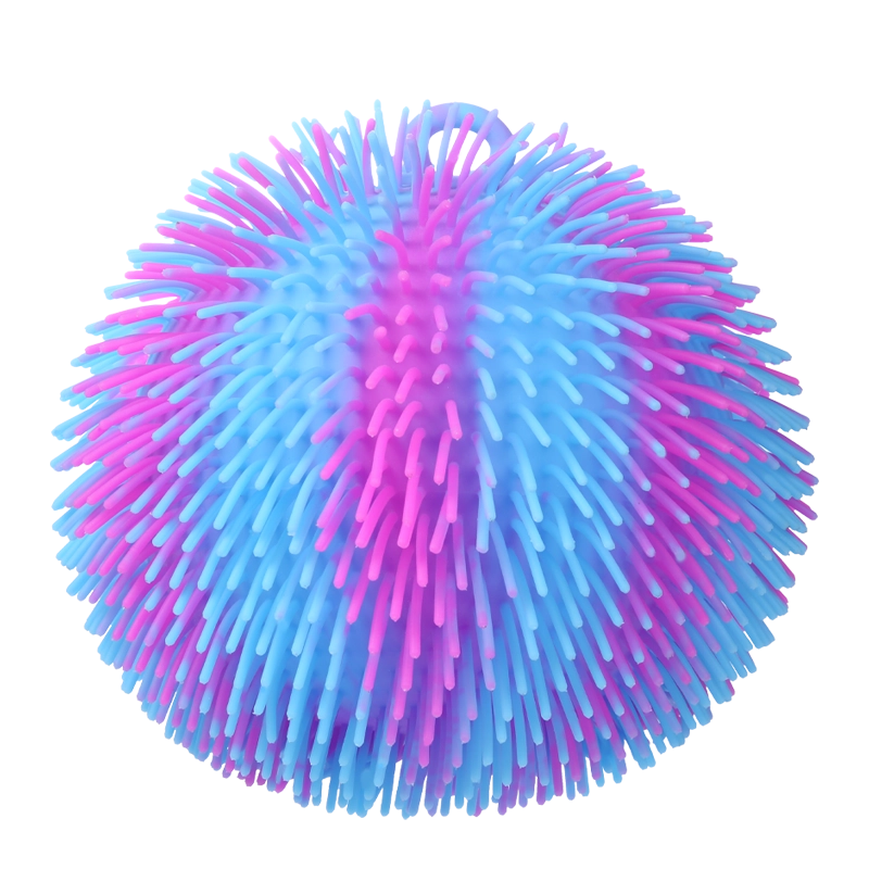 Antistresová puffer loptička so svetlom 18 cm