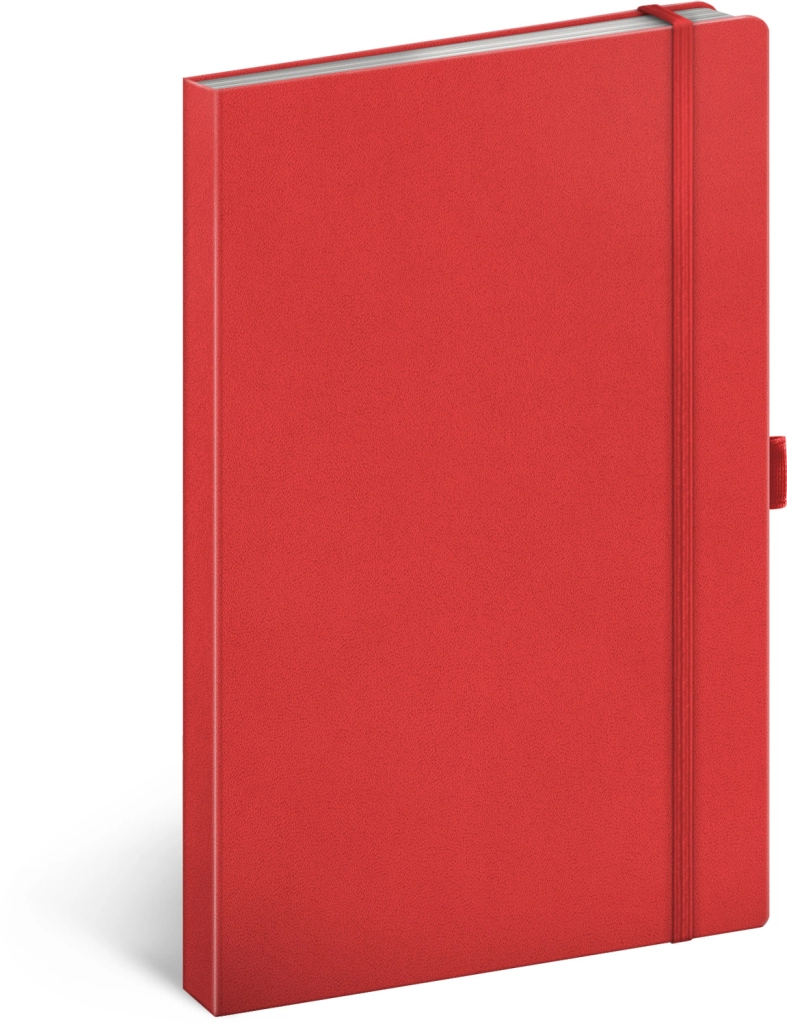 E-shop NOTIQUE Notes linajkový Červený 13 x 21 cm