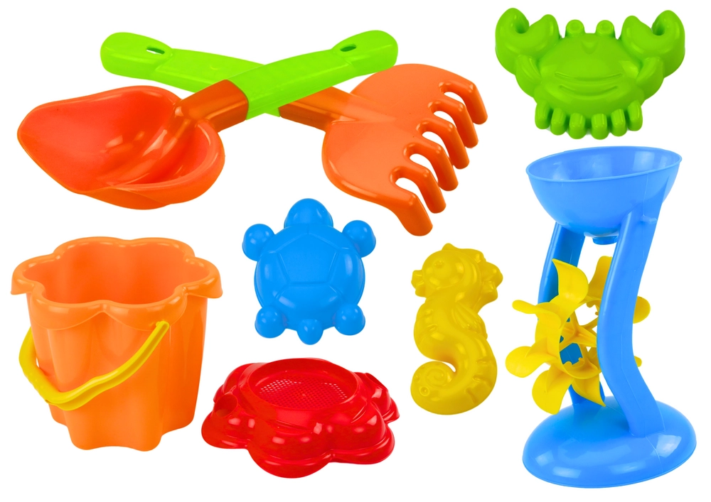 E-shop Lean Toys Súprava do piesku 9 ks.