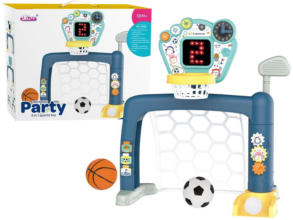 E-shop Detská športová sada 3v1: basketbal, futbal a golf