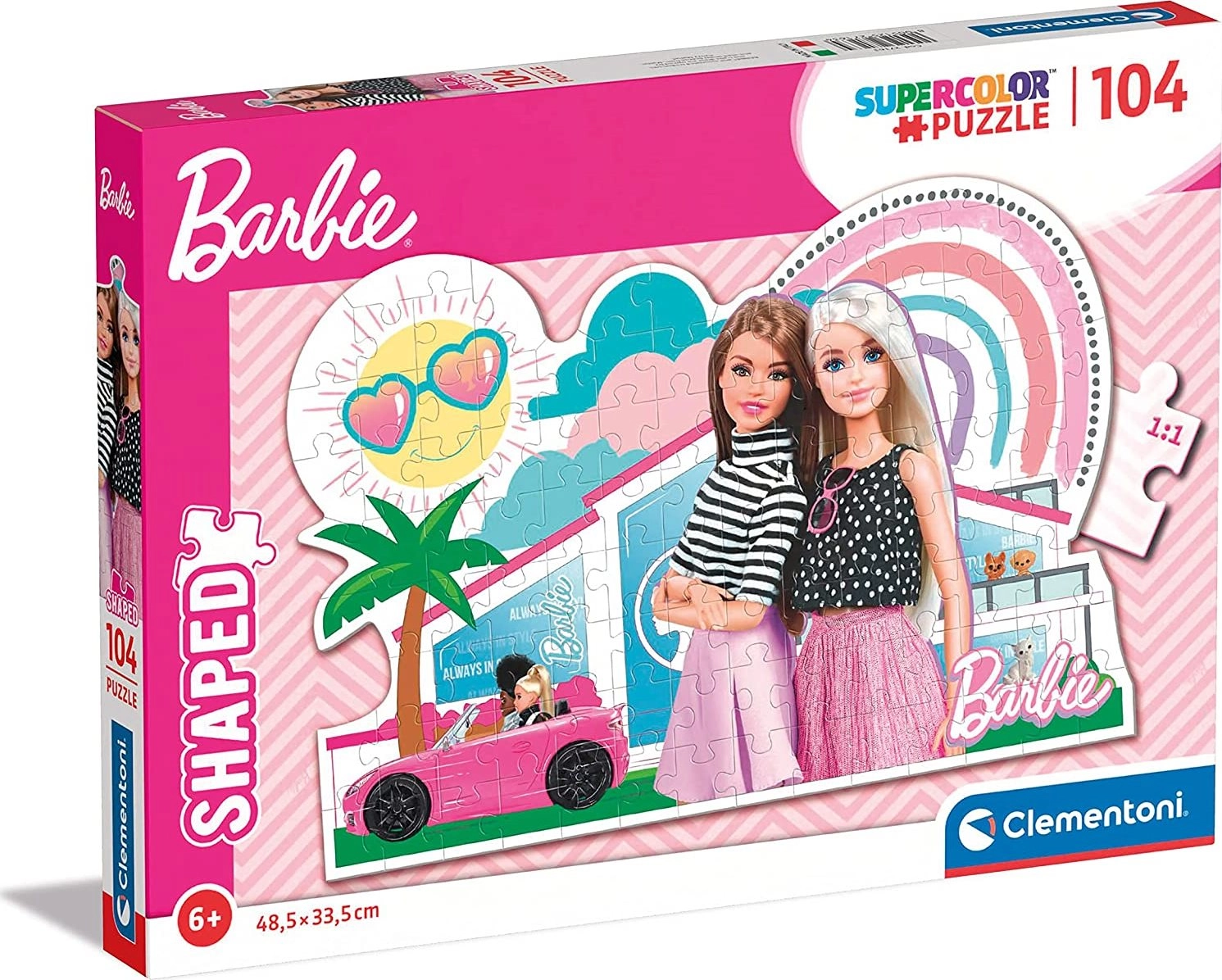 CLEMENTONI Obrysové Barbie 104 dielov