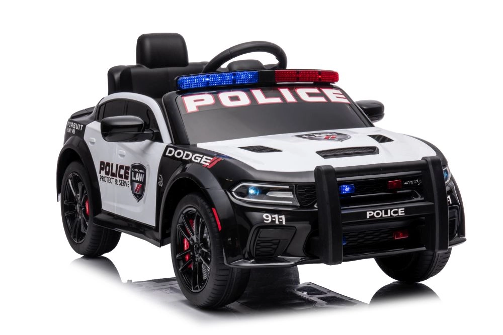 E-shop Mamido elektrické autíčko Dodge Charger policajné biele