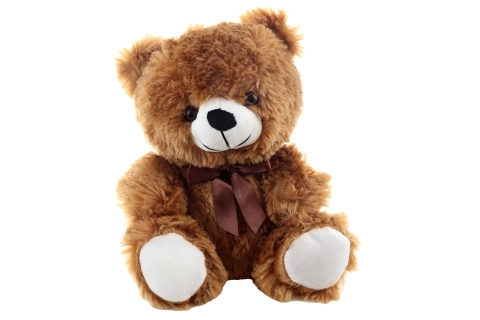 Medveď hnedý mašľa 25 cm