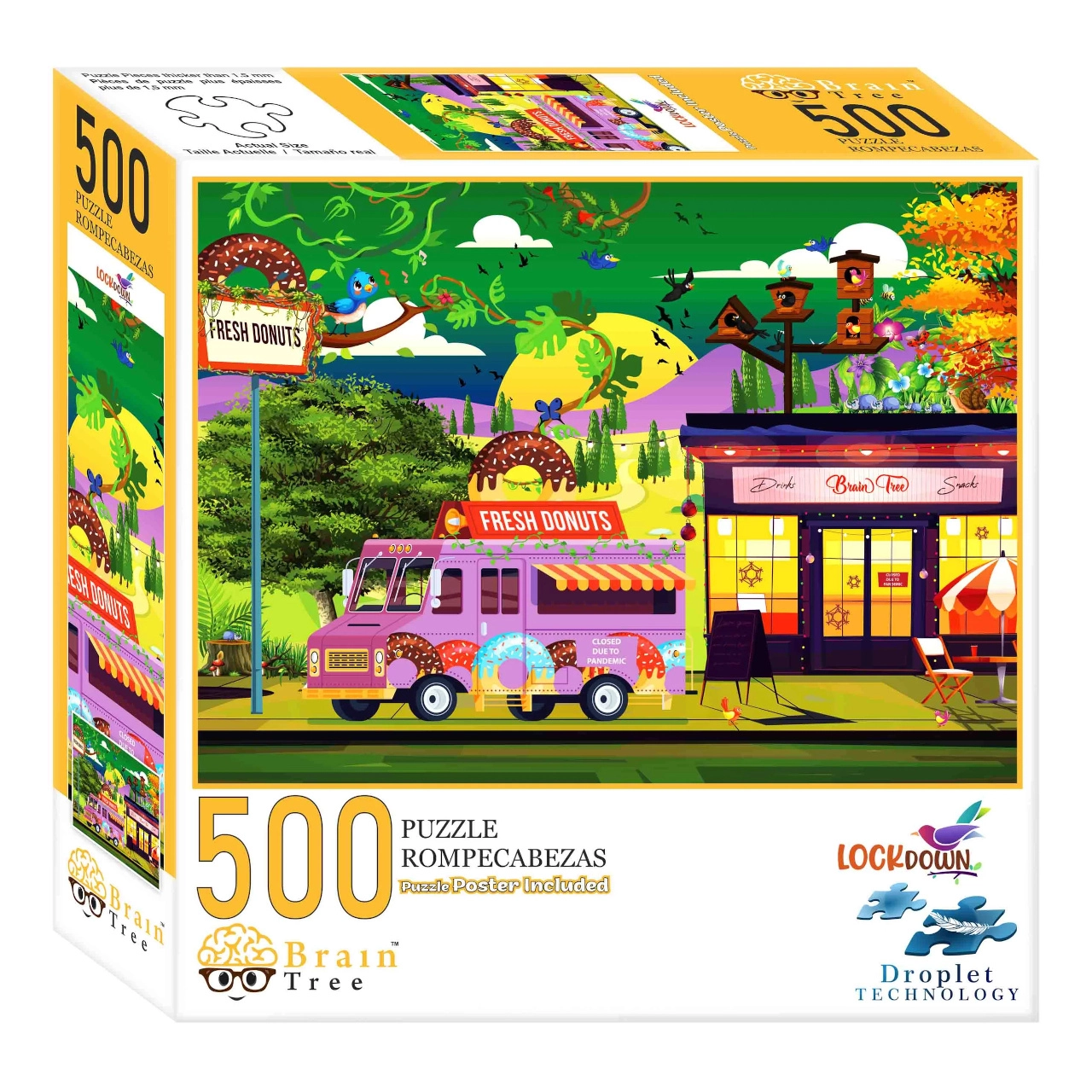 E-shop Brain Tree Puzzle Uzavretý Svet 500 dielikov