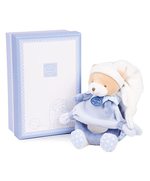 E-shop Doudou Plyšová hrkálka medvedík 19 cm