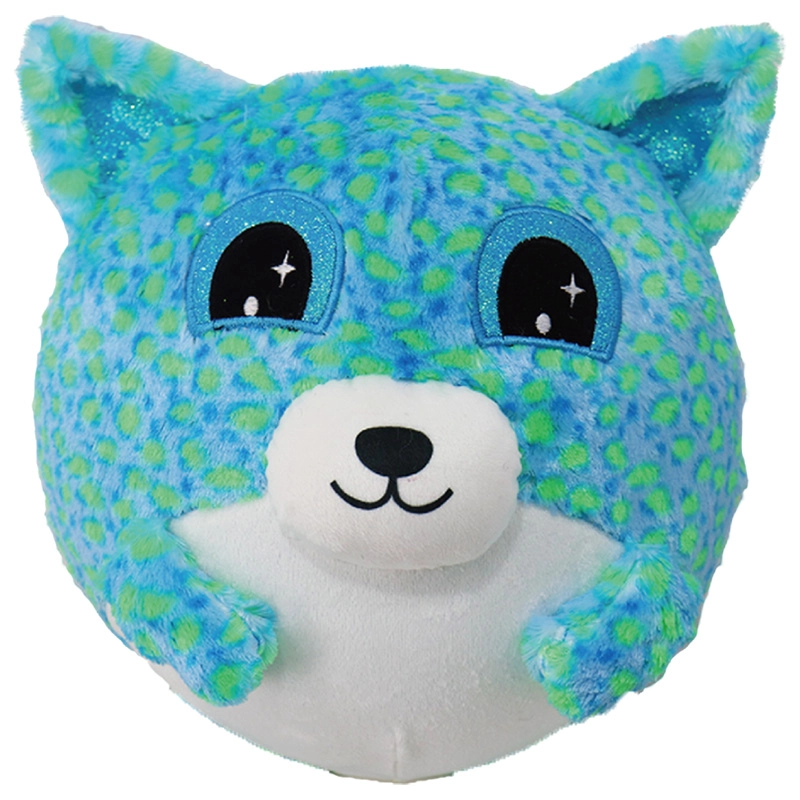 Nafukovací plyšový kamarát – modrý medvedík 15 cm