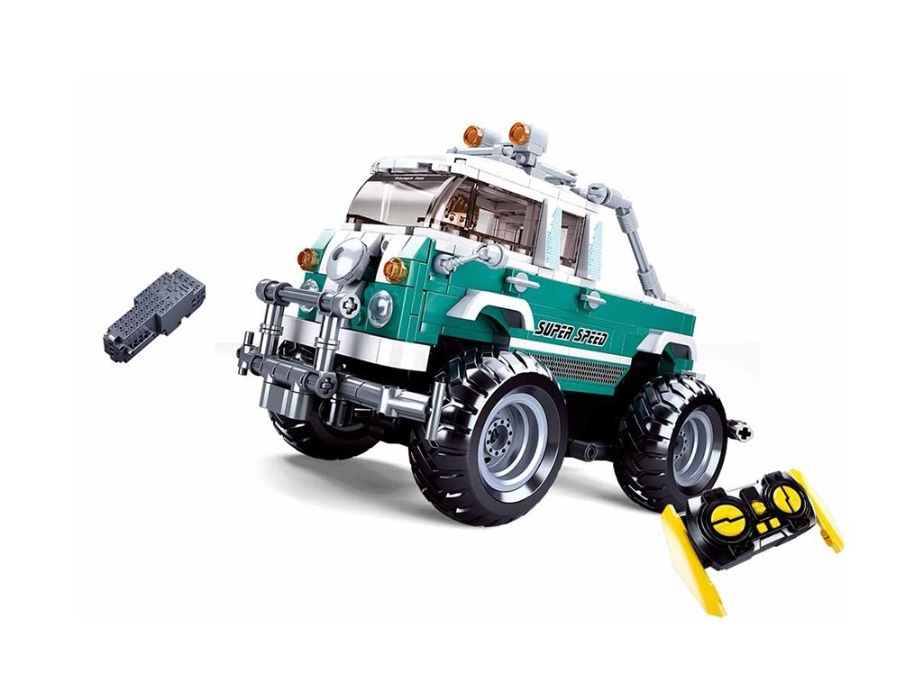 E-shop Sluban Power Bricks monster SUV na diaľkové ovládanie RC 2,4 GHz stavebnica