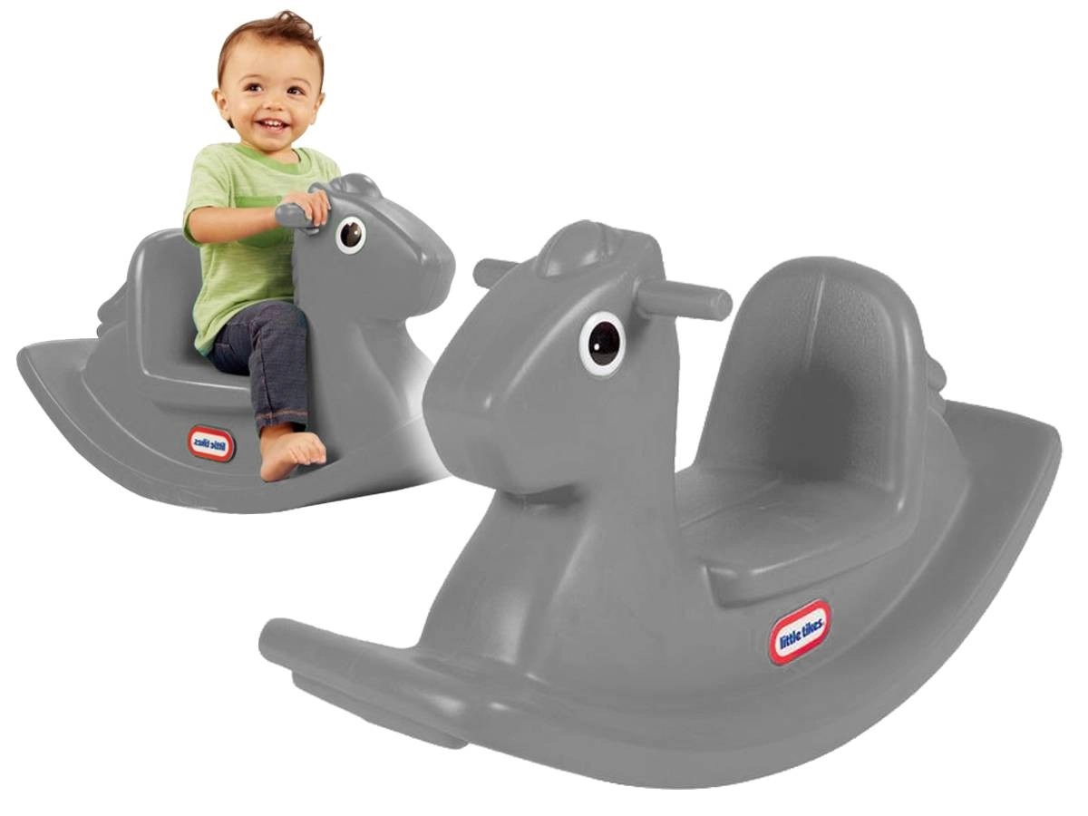 Little Tikes šedý hojdací koník