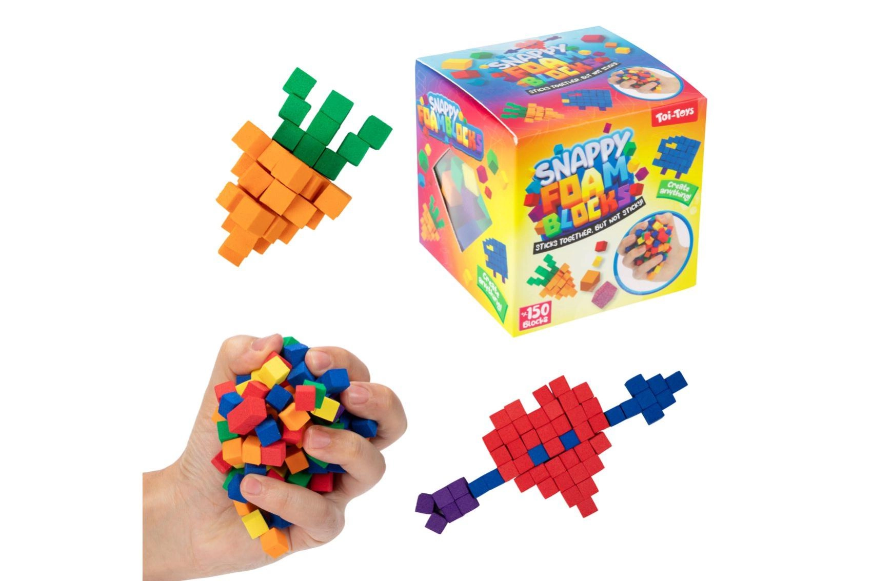 Stavebnica mini penové kocky samolepiace