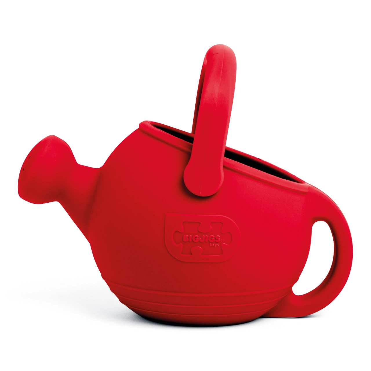 E-shop Bigjigs Toys Silikónová kanvica s červenou
