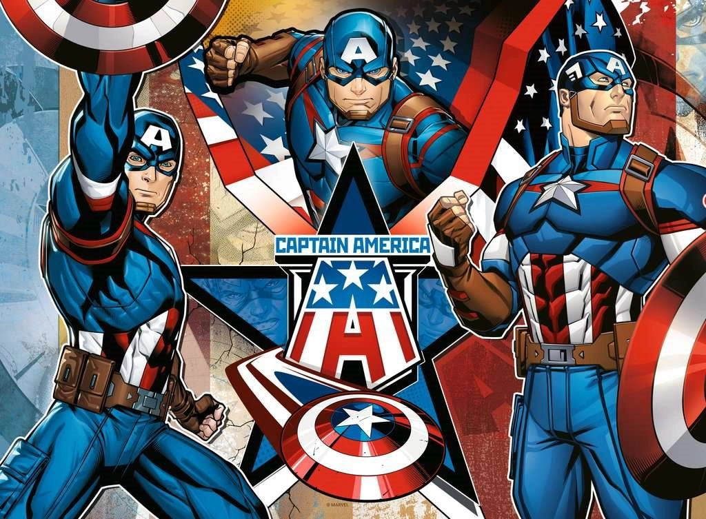 E-shop Ravensburger Marvel Kapitán Amerika 100 dielov