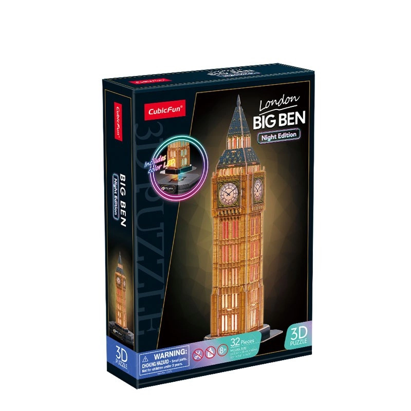 E-shop CUBICFUN 3D puzzle svítící Big Ben 32 ks