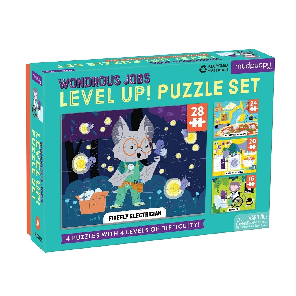 E-shop Mudpuppy Level Up! Podivuhodná zaměstnání 4v1