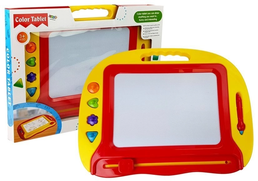 E-shop mamido Magnetická kresliace tabuľa s pečiatkami červená