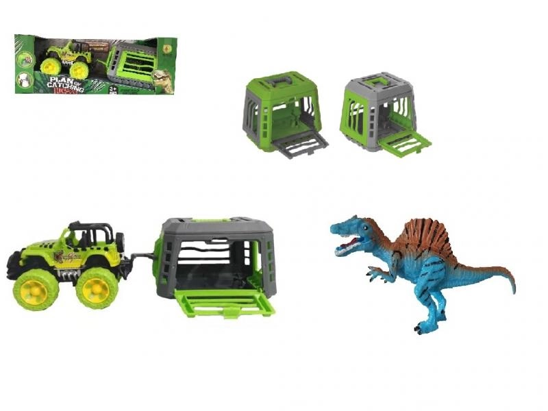 E-shop Mac Toys Jeep s přívěsem a dinosaurem