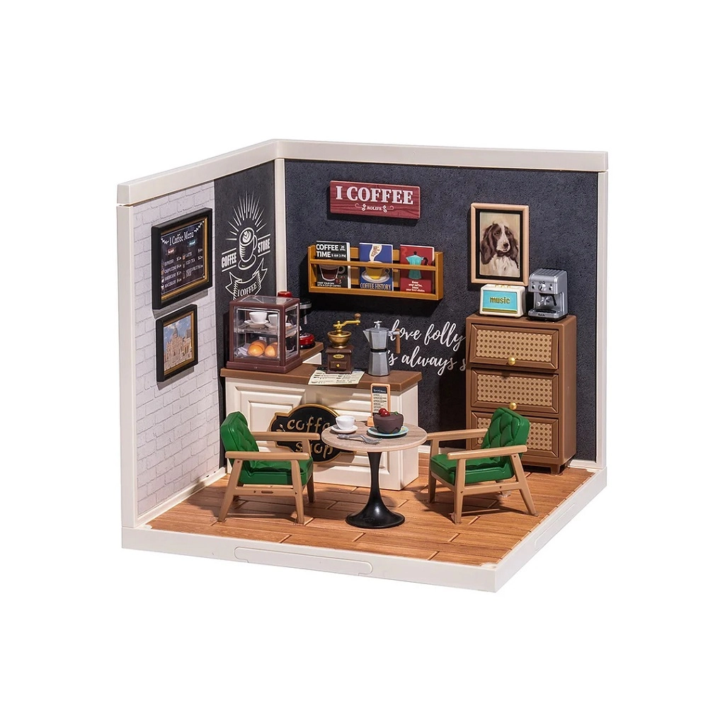 E-shop Robotime miniatúra domčeka Kaviareň inšpiráciou