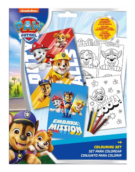 E-shop Sada na vyfarbovanie s pastelkami PAW PATROL