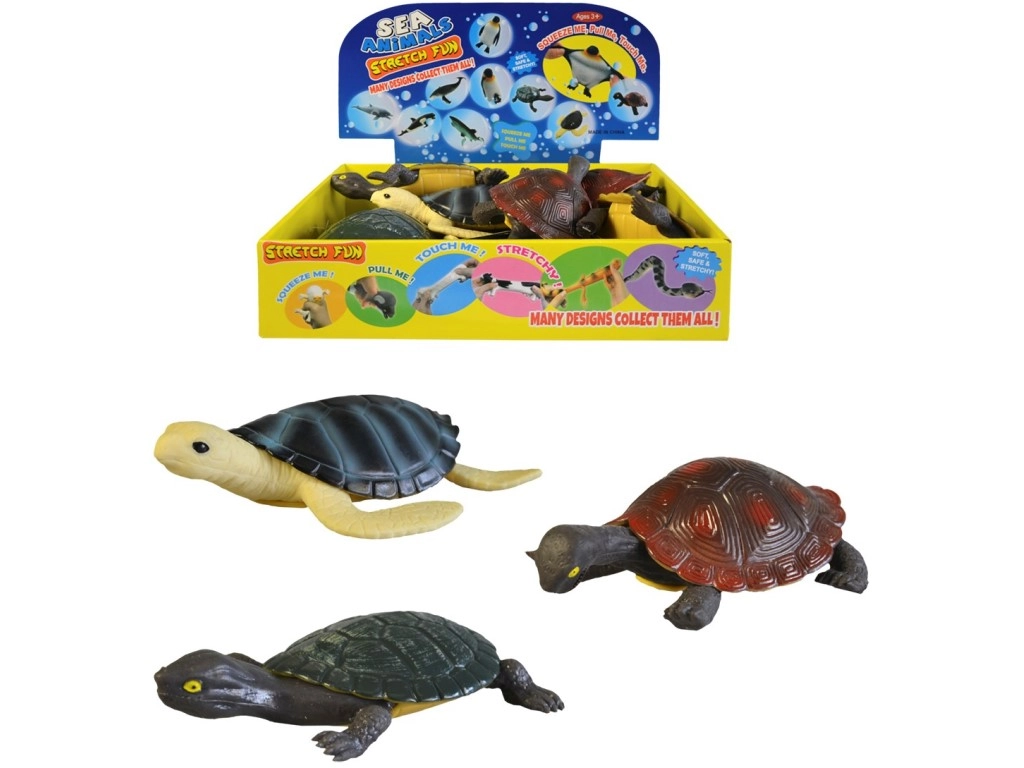 Natiahnuť korytnačka 15 cm s boxom