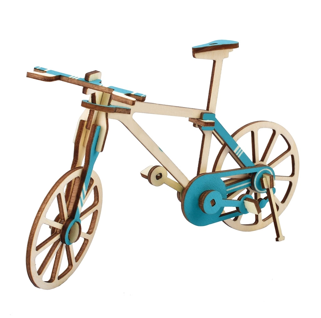 E-shop Woodcraft drevené 3D puzzle bicykel